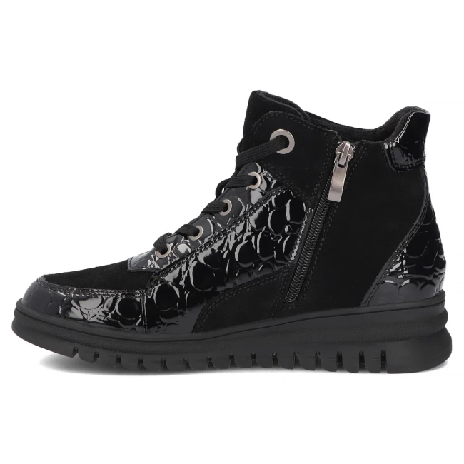 Skórzane botki Filippo DBT8076/26 BK czarne