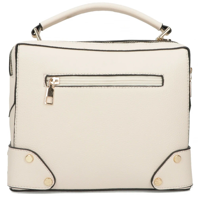 Beige handbag rivet