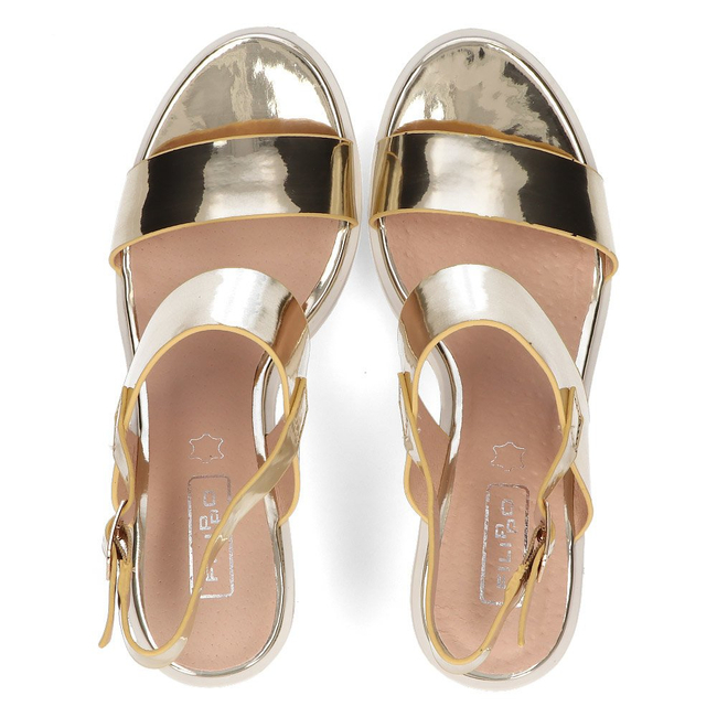 Wedge sandals Filippo DS2094/21 GO gold
