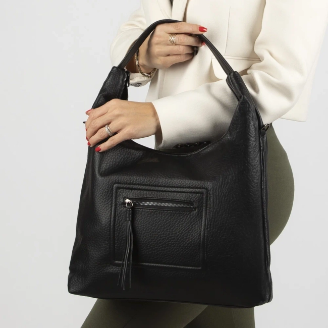 Czarna torebka office bag