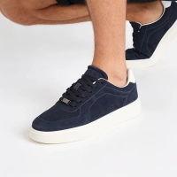 Skórzane sneakersy Filippo MSP7841/26 NV granatowe