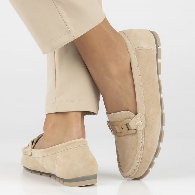 Leather loafers Filippo DP3630/23 BE beige