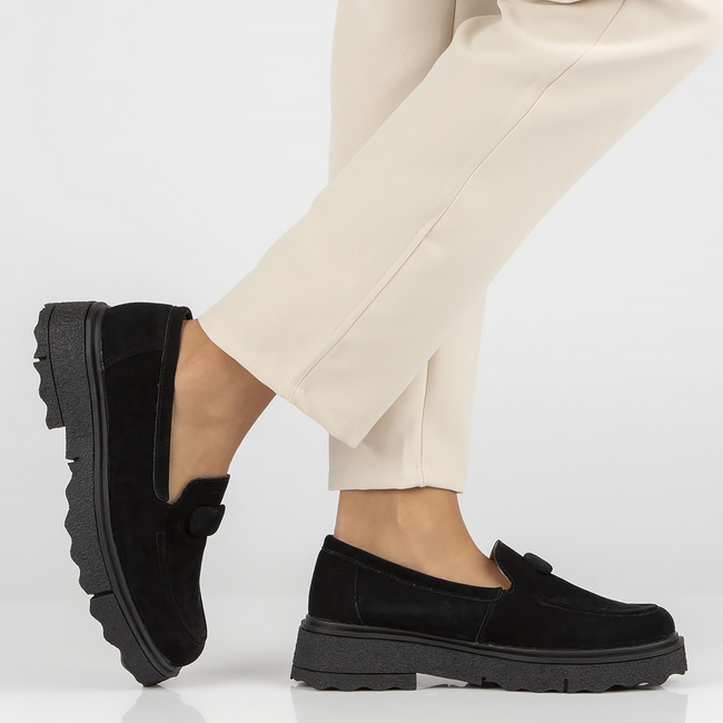 Leather shoes Filippo DP4546/23 BK black