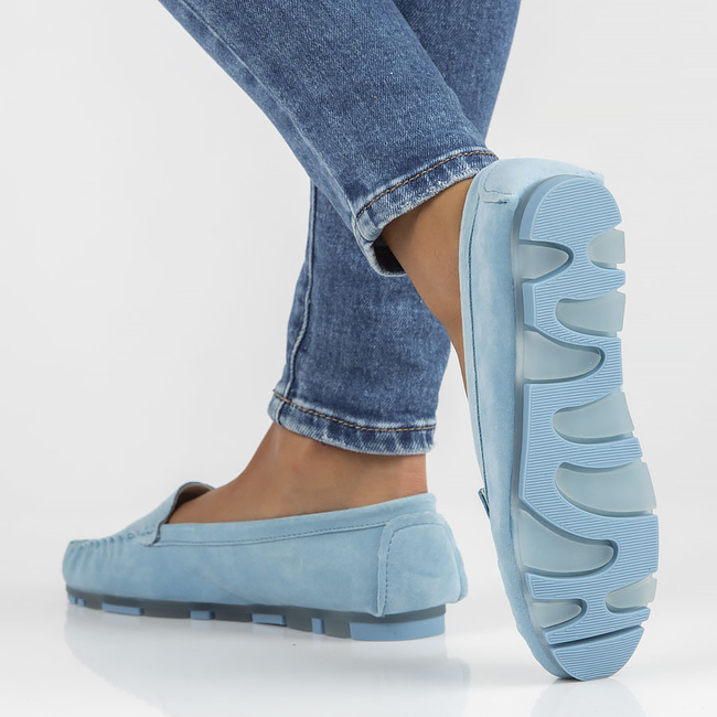 Leather loafers Filippo DP2037/23 BL blue