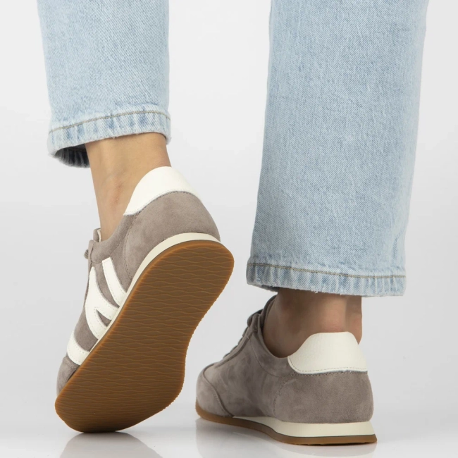 Skórzane sneakersy Filippo DP7963/26 TP taupe
