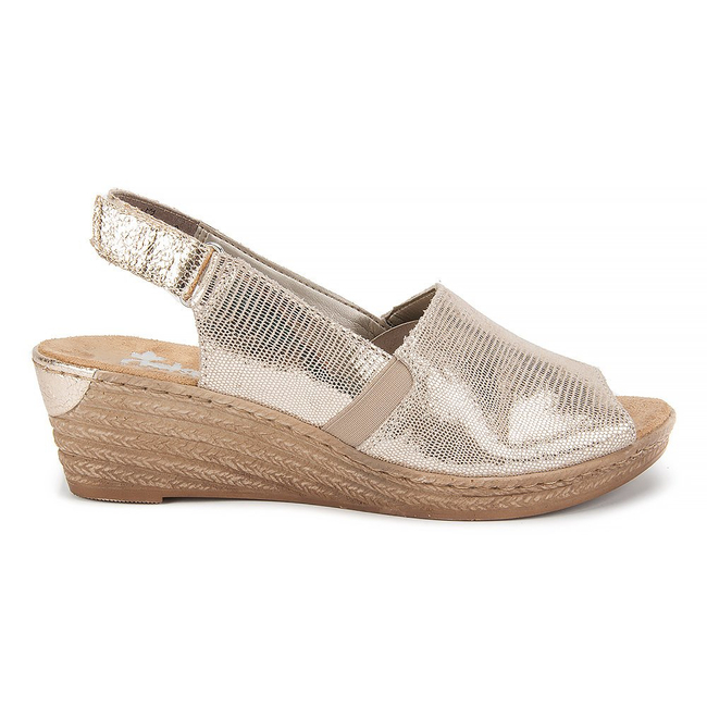 Sandals Rieker 62440-90 gold