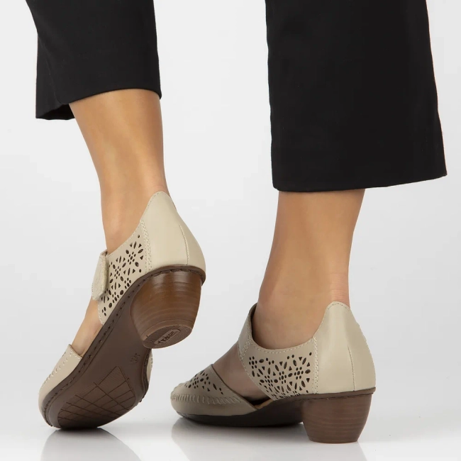 Leather shoes Filippo 43750-62 beige