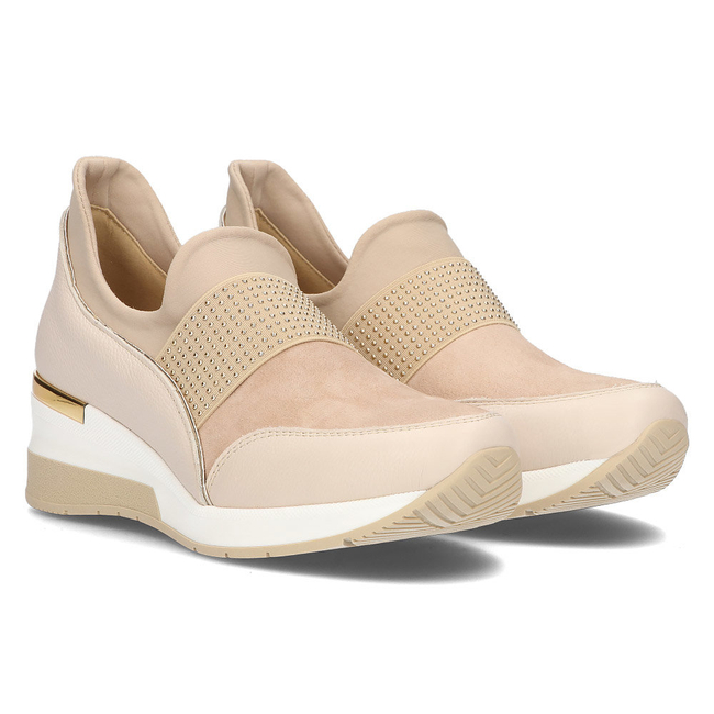 Leather sneakers Filippo 089 beige