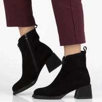 Leather ankle boots Filippo DBT7225/25 BK black