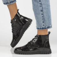 Skórzane trzewiki Filippo DBT3946/22 BK czarne