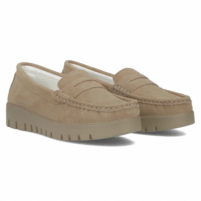 Leather loafers Filippo DP6045/24 BE beige