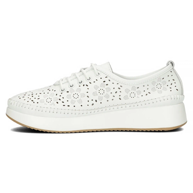 Leather shoes Filippo DP4606/24 WH white