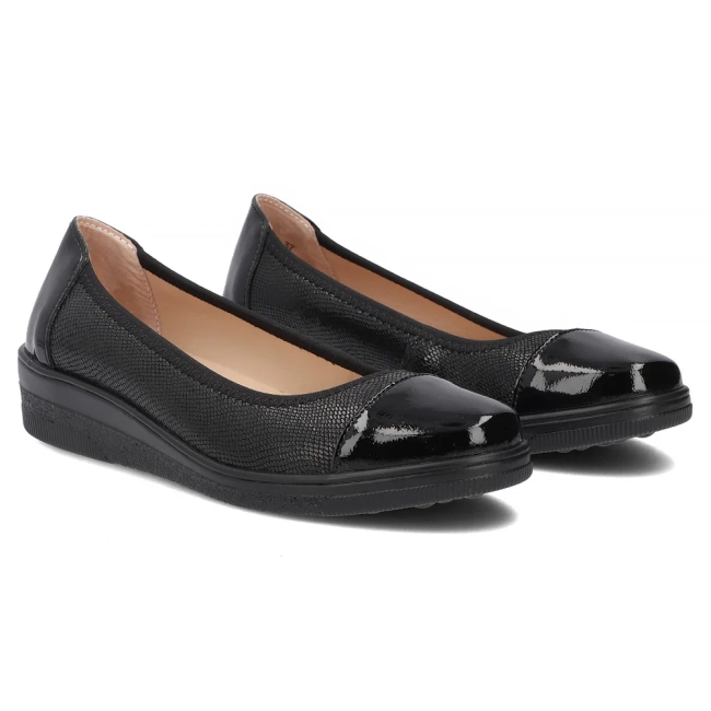 Leather shoes Filippo DP7541/26 BK PT black