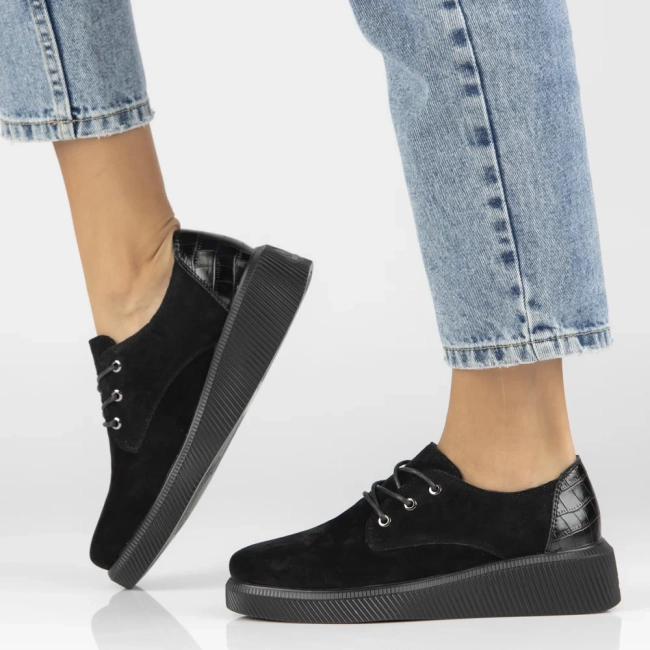 Leather shoes Filippo DP4924/23 BK black