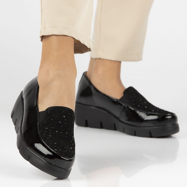 Leather shoes DP4584/23 BK black