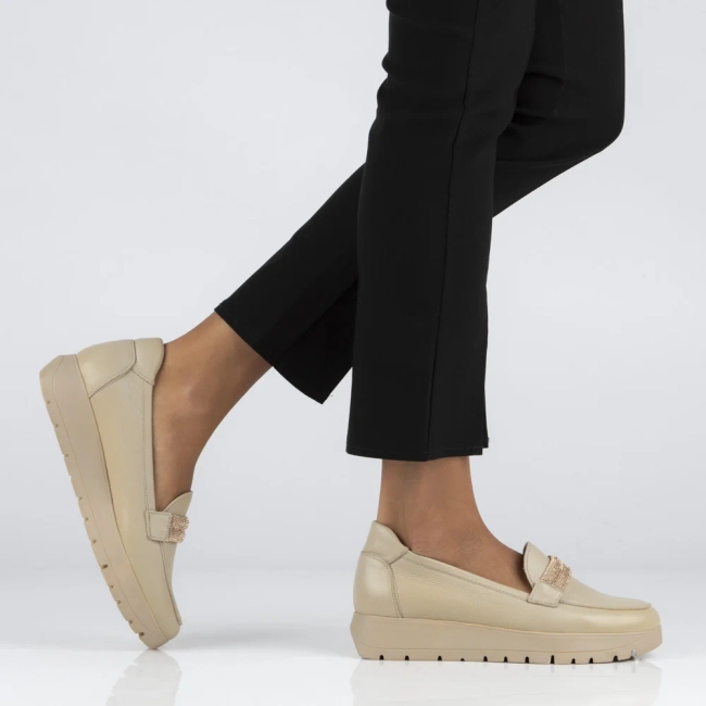 Leather shoes Filippo 20141 beige