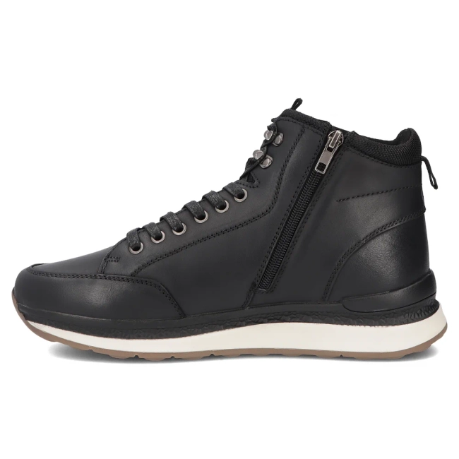 Skórzane botki Filippo MBT8297/26 BK czarne