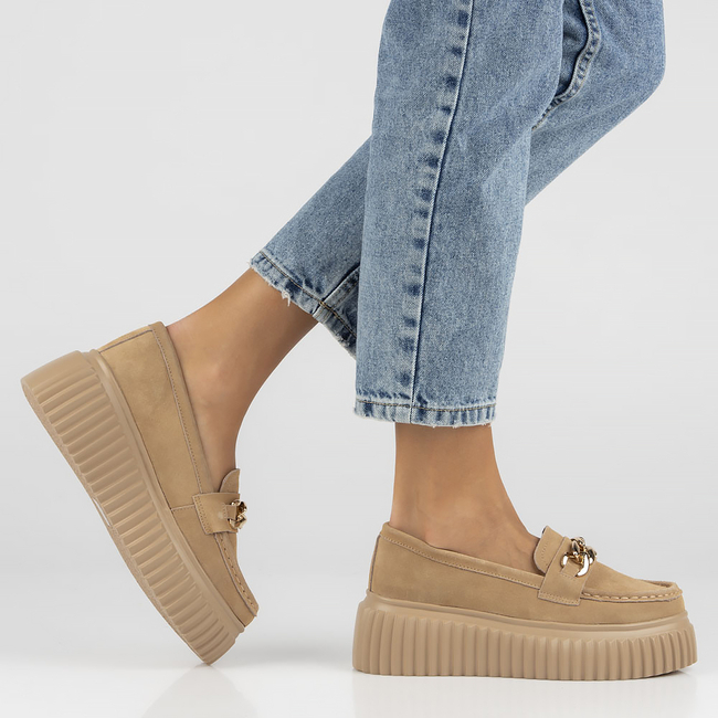 Leather shoes Filippo DP4450/23 BE beige