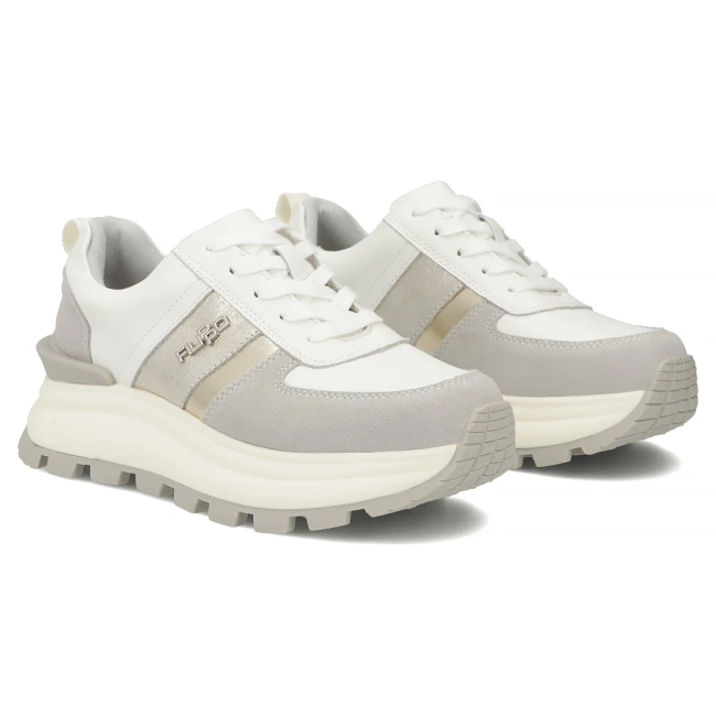 Leather sneakers Filippo DP7563/26 WH white