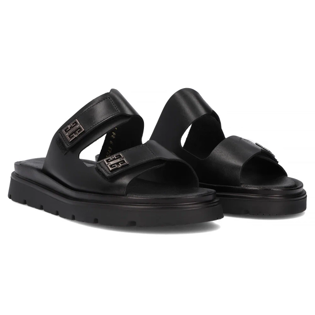 Leather flip-flops Filippo 40439 black