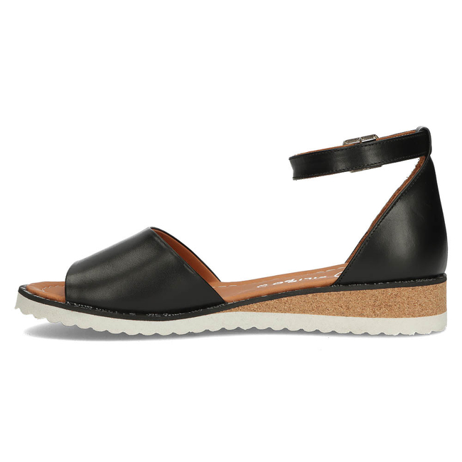 Leather sandals Filippo DS3914/22 BK black