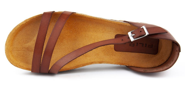 Sandals Filippo Villa-057 Vaquetilla Nuez