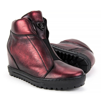 Boots EKSBUT 66-4318-F95-1G Burgundy/Black