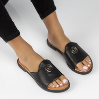 Klapki Filippo DK3668/22 BK czarne