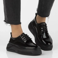 Leather shoes Filippo DP7303/25 BK black