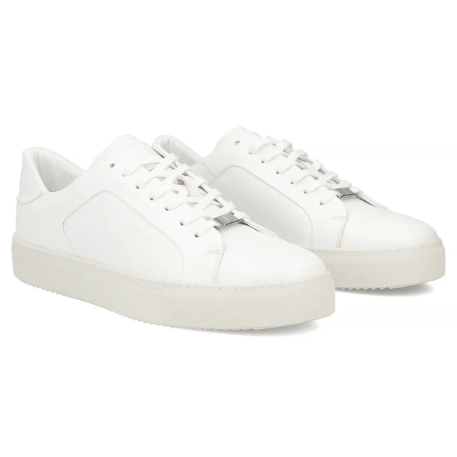 Skórzane sneakersy Filippo MP8274/26 WH białe