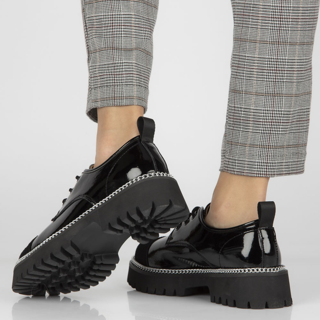 Leather shoes Filippo DP4581/23 BK black