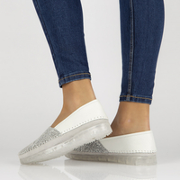 Leather shoes Filippo DP2147/22 WH white