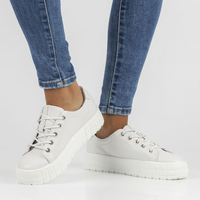 Leather shoes FILIPPO DP3528/22 WH białe