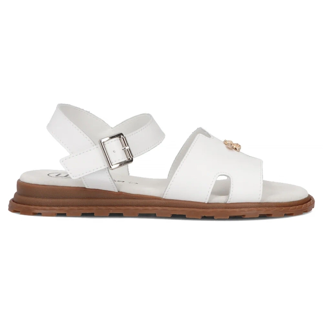 Leather sandals Filippo DS7031/25 WH white