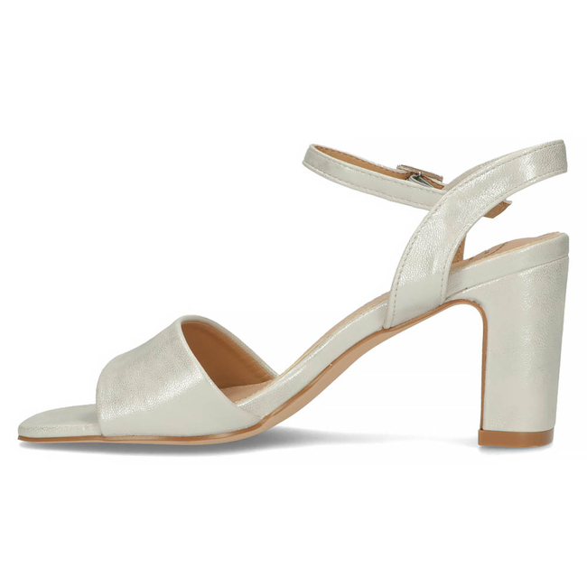 Sandały na słupku Filippo DS4500/23 SI srebrne