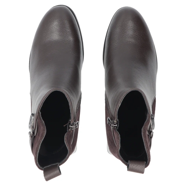 Leather ankle boots Filippo DBT8046/26 D BR brown