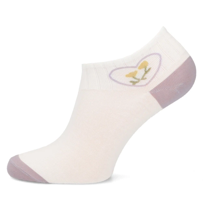 Women's Socks 2512-7 heart white