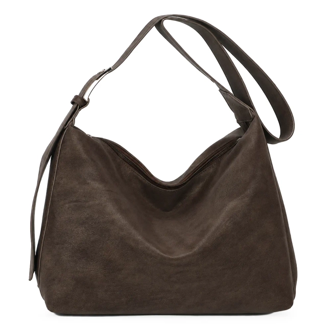 Chocolate brown handbag Elena