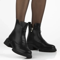 Leather ankle boots Filippo DBT7148/25 BK black