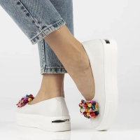 Leather shoes Filippo DP6024/25 WH white