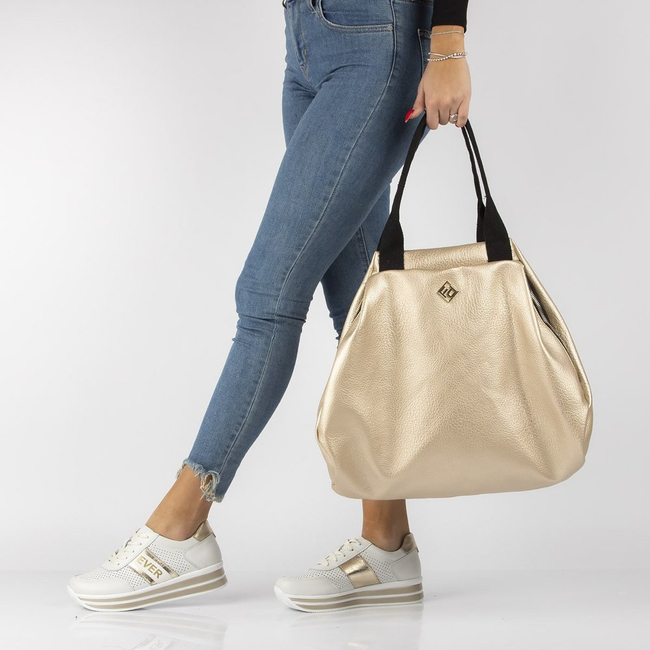 Leather Sneakers Filippo DP1414/22 WH GO white gold