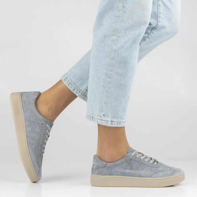 Leather sneakers Filippo DP7524/26 GR grey