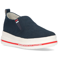 Skórzane Półbuty Filippo DP2009/21 NV granatowe