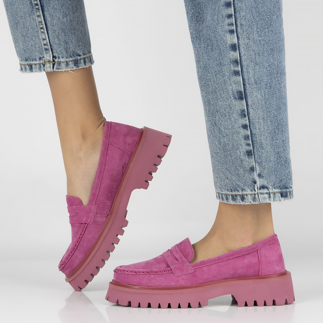 Leather shoes Filippo DP4586/23 FH pink