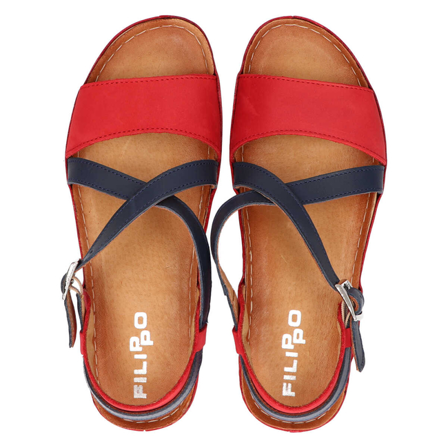 Sandals Filippo 420S Red Navy