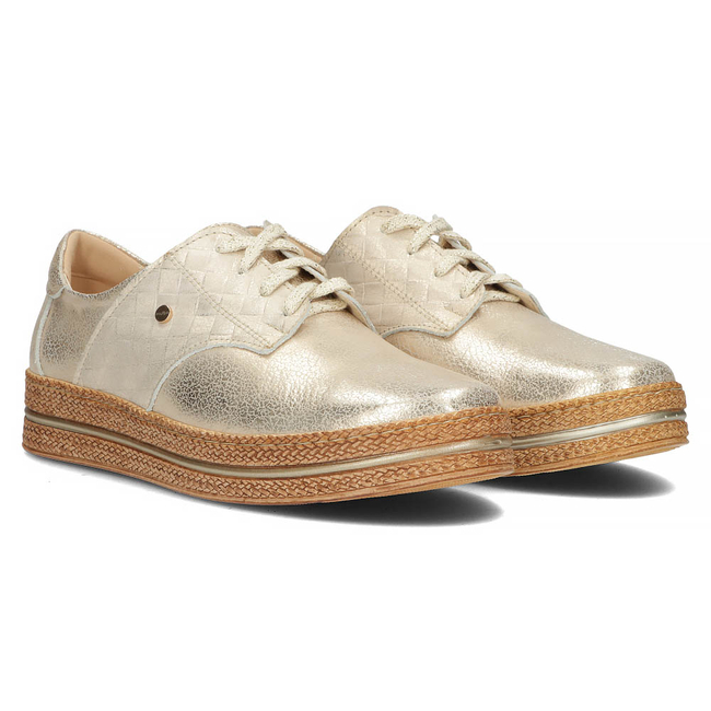 Leather shoes Filippo 10123 gold