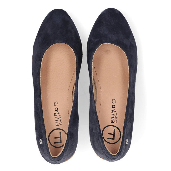 Leather shoes Filippo DP1328/21 NV Navy