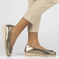 Leather ballerinas Maciejka P6504-25/00-1 gold