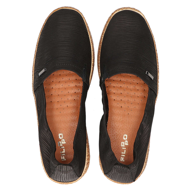 Shoes Filippo 10125 black bamboo