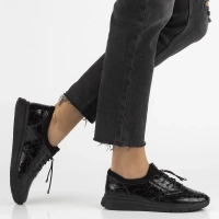 Leather shoes Filippo DP7117/25 BK black